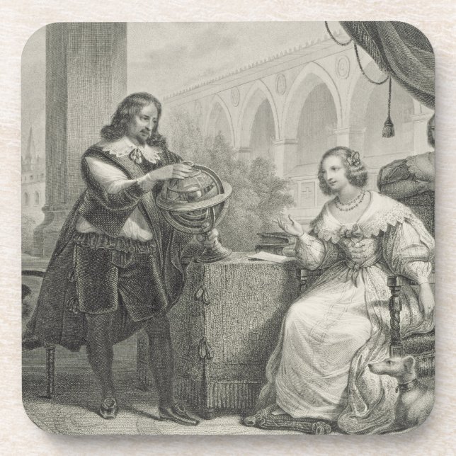 (1626-89) Königin Christinas Schweden, von einer Untersetzer (Vorderseite)