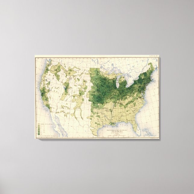 162 Hay, Futter/Quadratmeile Leinwanddruck (Vorderseite)