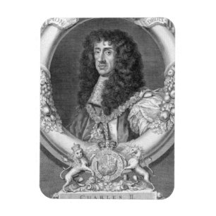 (1630-85) König Charles-II Großbritannien und Zo Magnet