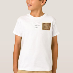 1633 Atlantik Portolan Chart - Pascoal Roiz T-Shirt