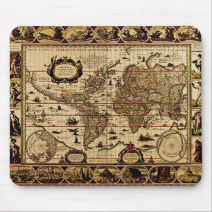 1635 Weltkarte Mauspad