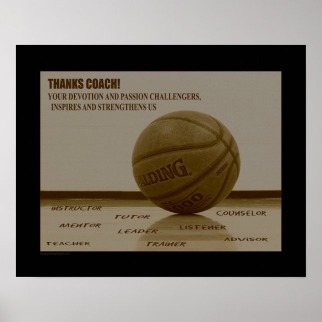 #163 (Matte) Basketball-Poster Poster (Vorne)