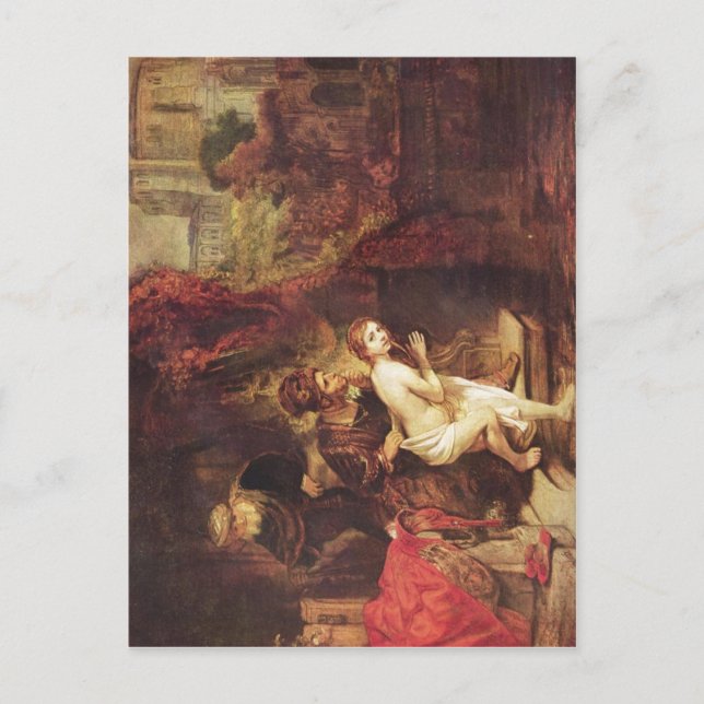1647 Rembrandt - Susanna und die Alten Remb Postkarte (Vorderseite)