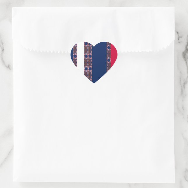 166 Herz-Aufkleber (Tasche)