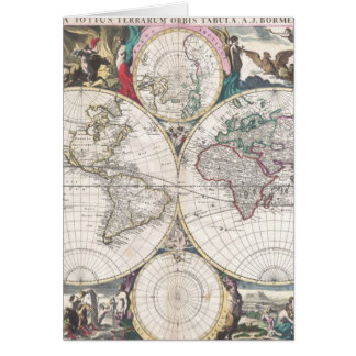 1685 Bormeester Map of the World