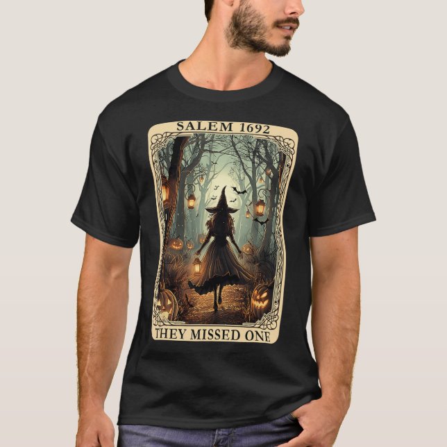 1692 Halloween Sie verpassten eine Tarot Card Wo T-Shirt (Vorderseite)