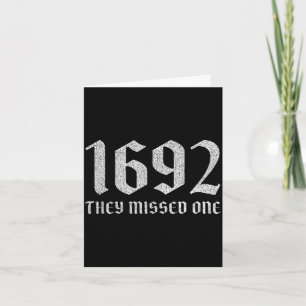 1692 verpasste einen lustigen Halloween-Hexen-Dark Karte
