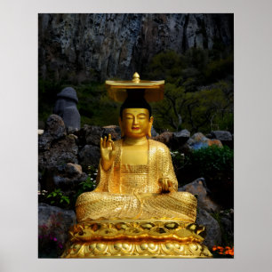 16×20 Goldener Buddha Jeju-do Korea Foto-Druck Poster