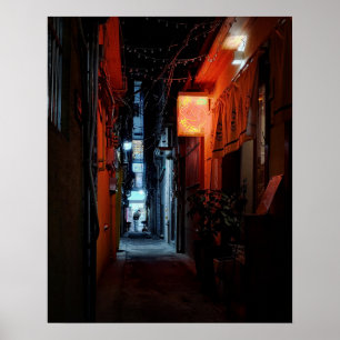 16×20 Seoul-Alley-Neon-Leuchtreklame Korea-Fotoabz Poster