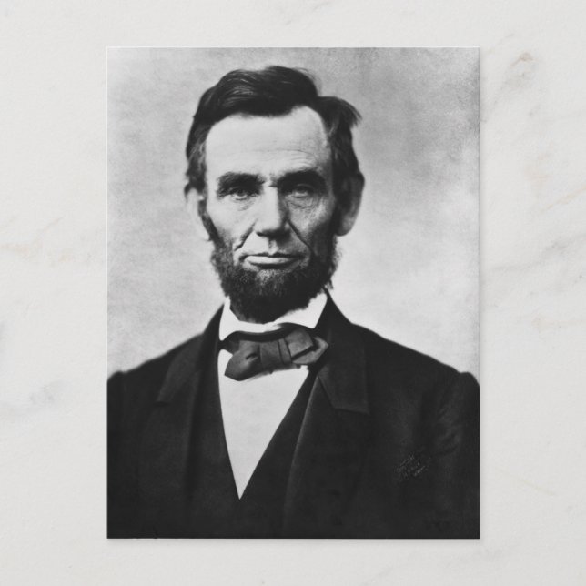 16 Abraham Lincoln Postkarte (Vorderseite)
