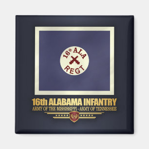 16. Alabama-Infanterie (f10) Magnet
