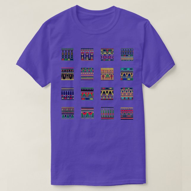 16 Ancient Egyptian Art Designs T-Shirt (Design vorne)