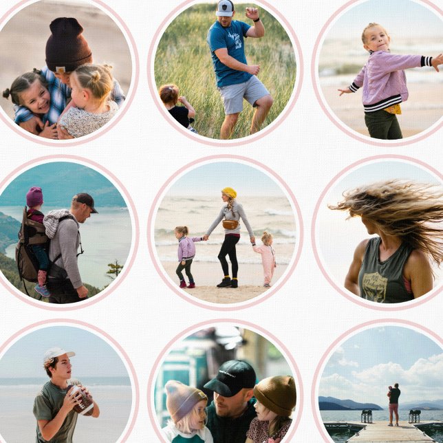 16 Benutzerdefiniertes Foto- und Farbkreismuster b Tapete (Von Creator hochgeladen)