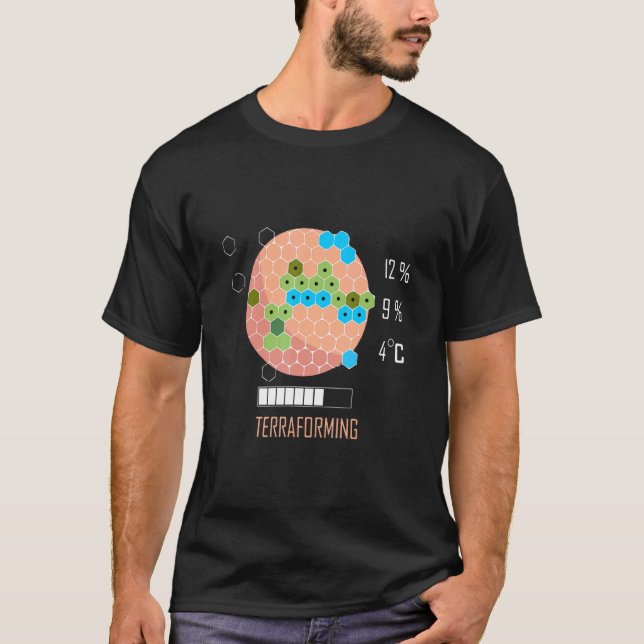 16 Bit Mars ist ein bahnbrechendes Brettspiel T-Shirt (Vorderseite)