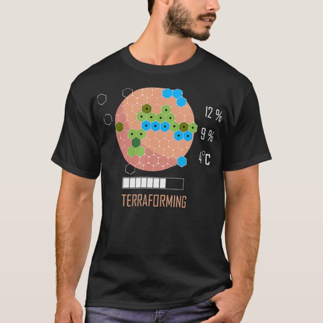 16 Bit Mars ist Terraforming Shirt - Board Game (Vorderseite)