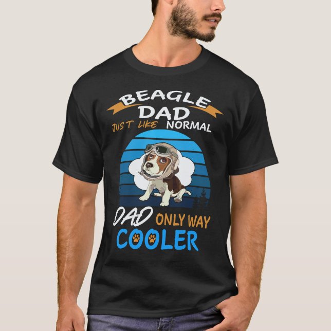 16 Dad - Beagle Dad Kühler Beagle T-Shirt (Vorderseite)
