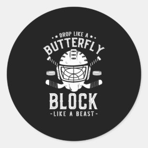 16.Eishockey für einen Hockey-Spieler Runder Aufkleber