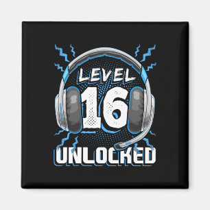 16 Entsperrtes Videospiel 16. Geburtstag PC Gaming Magnet
