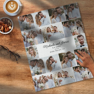 16-Foto-Collage Hochzeit/Jubiläum 520 Teile Puzzle