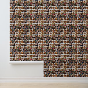 16 Foto-Collage - Ihre quadratischen Fotos oder In Tapete