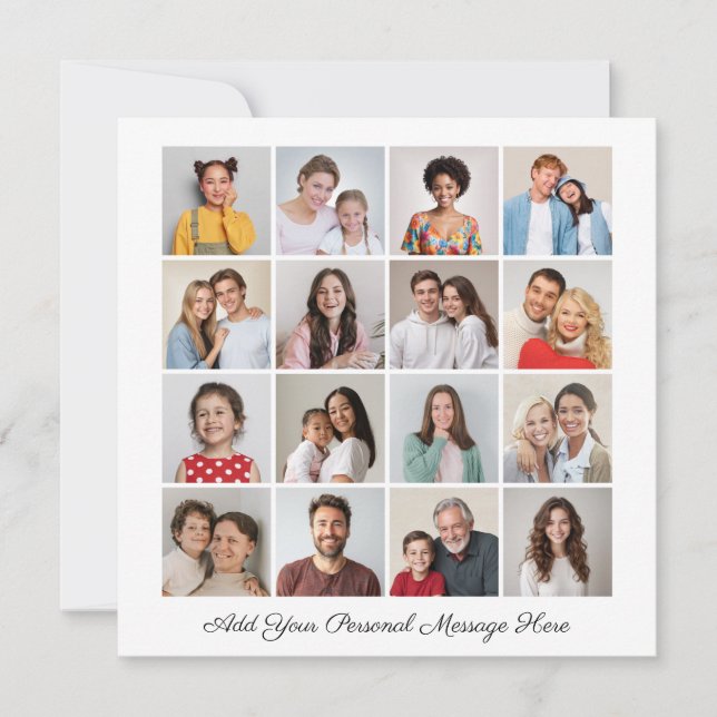 16 Fotocollage Ihre eigene Grußkarte hinzufügen (Vorderseite)