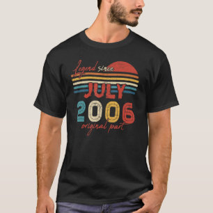 16 Geburtsdatum seit Juli 2006 Original Teil T-Shirt