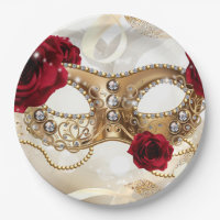 16 . Geburtstag 16 Cream Gold Masquerade Ball Part
