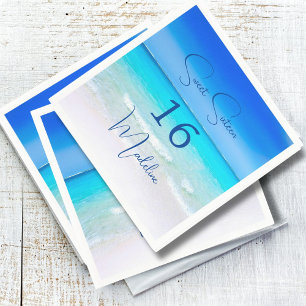 16. Geburtstag 16 . Geburtstag Beach Suite Serviette