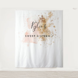 16 . Geburtstag 16. Geburtstag Foto Stand Hintergr Wandteppich