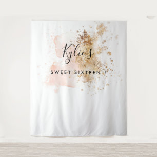 16 . Geburtstag 16. Geburtstag Foto Stand Hintergr Wandteppich