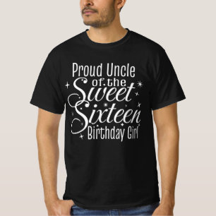 16 . Geburtstag 16 Geburtstagstour Proud Onkel T-Shirt