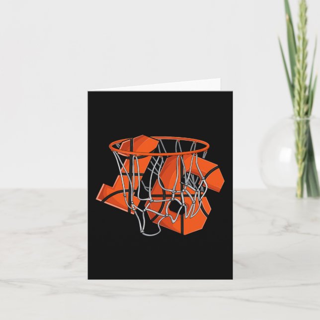 16. Geburtstag Basketball Kinder Karte (Vorderseite)