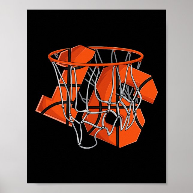 16. Geburtstag Basketball Kinder Poster (Vorne)