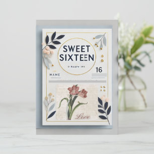 16 . Geburtstag Birthday Wish Card Einladung