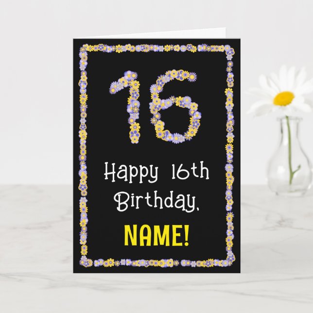 16. Geburtstag: Blumennummer, Individuelle Name, B Karte (Kleine Pflanze)
