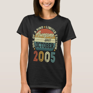 16. Geburtstag Boy Girl Vintag Vintagen Oktober 20 T-Shirt