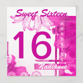 16. Geburtstag Brezze Invitation-Cust. Einladung