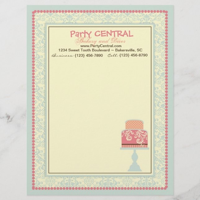 16. Geburtstag-Briefkopf Briefkopf (Vorderseite)