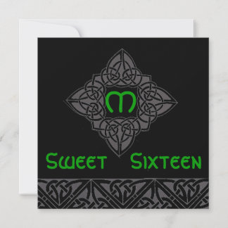 16 . Geburtstag Celtic Style Einladung Card-Cust.