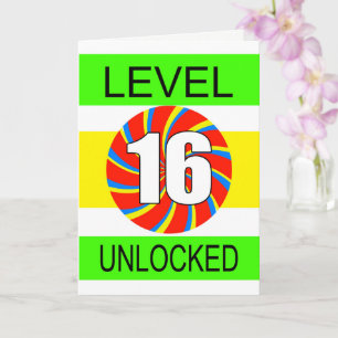 16. Geburtstag Computer Gamer Karte