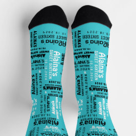 16 . Geburtstag Dance Floor BIRTHDAY Zuhause Gesch Socken