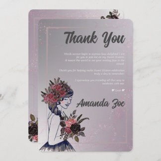 16 . Geburtstag Dankeschön Karte