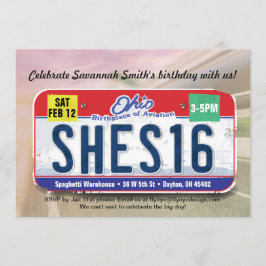 16. Geburtstag des Mädchens Ohio Einladung