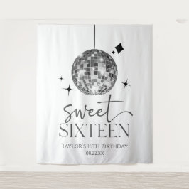 16 . Geburtstag Disco Ball 16. Geburtstagsparty Wandteppich