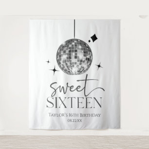 16 . Geburtstag Disco Ball 16. Geburtstagsparty Wandteppich