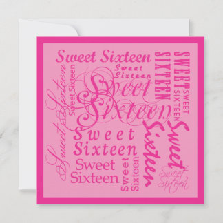 16 . Geburtstag Einladung