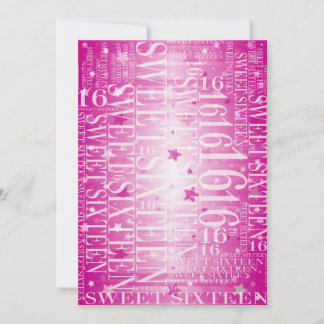 16 . Geburtstag Einladung