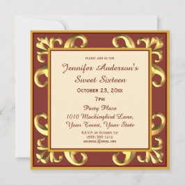 16 . Geburtstag Einladung