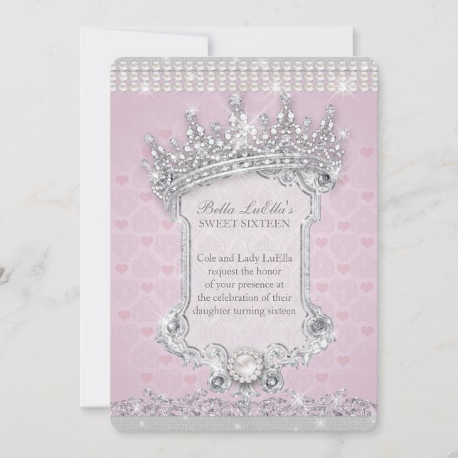 16 . Geburtstag Einladungen, Mis Quince Anos Einladung (Vorderseite)