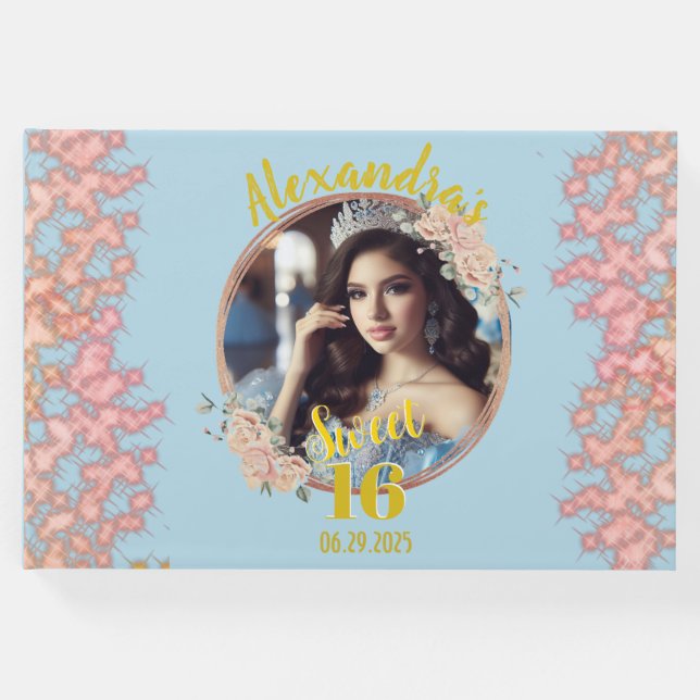 16 . Geburtstag Fairytale Princess Foto Gästebuch (Vorderseite)